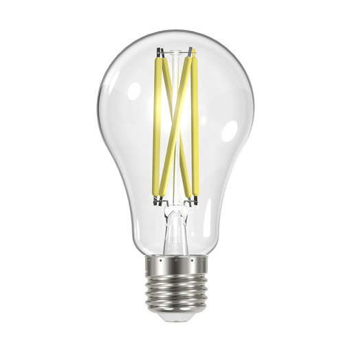 Product image for Satco S12432 12.5 Watt LED A19; Clear; Medium Base; 5000K; 90 CRI; 120 Volt