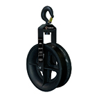 Product image for SWC SHS18-8 Hook Sheave, 18" AL, 8k