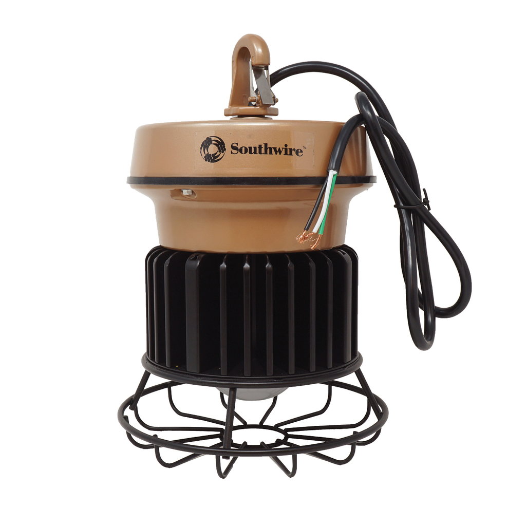 Product image for Southwire T50079 78W Temporary LED Low Bay Work Light, 120/277V, 8200 Lumens, 5000K