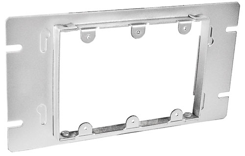 Product image for Garvin GBDC-123 3-Gang Multi-Gang Box Cover, 1/2" Raised, Steel