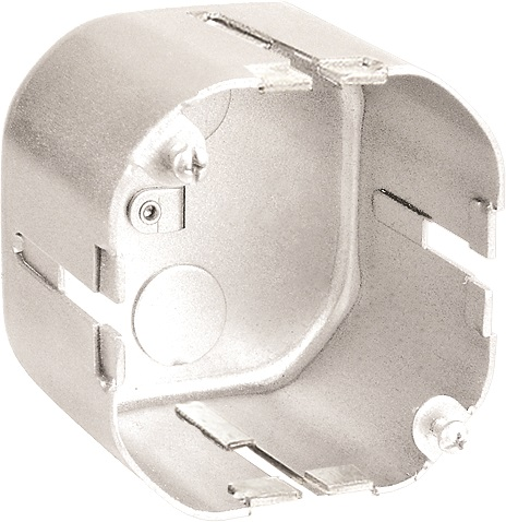 Product image for Garvin 54171-TBAR 4" Octagon T-Bar Box, Back Side Tie Wire & 4 T-Bar Slots, 2-1/8" Deep