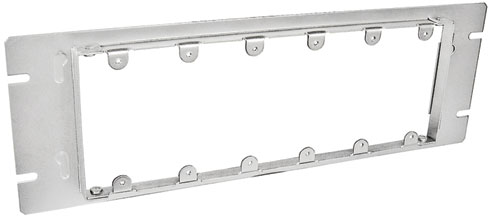 Product image for Garvin Industries GBDC-126 1/2 Inch Raised 6-Gang Steel Device Box Cover