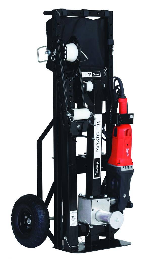 Product image for Southwire M3K-M (57648401) Maxis® 3K Cable Puller w/ Motor, Includes Conduit Adapters 1" - 4", PC100 Puller Cart