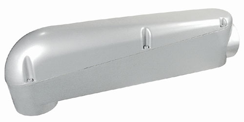 Garvin Industries MOLB-200 2 Inch Powder Coated Silver Gray Aluminum Type LB Mogul Conduit Body Product image for Garvin Industries MOLB-200 2 Inch Powder Coated Silver Gray Aluminum Type LB Mogul Conduit Body
