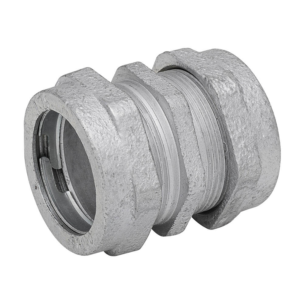 Product image for Madison MNT-2763 1-1/4" Rigid/IMC Compression Coupling, Malleable Iron