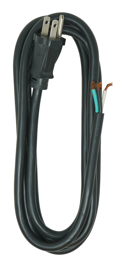 Product image for Southwire 9716SW8808 6ft 14/3 SJTW Indoor Replacement Round Power Supply Cord, 15A, 125V, Black