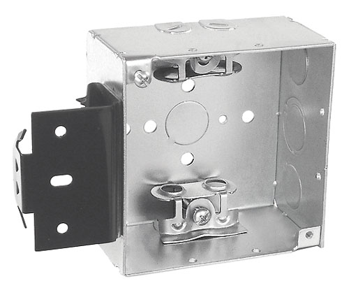 52171-MSBX - 52171-MSBX - Four Sq. Bracket Box 2-1/8" (4) MC/BX Connection Metal Bracket, 25 Pak