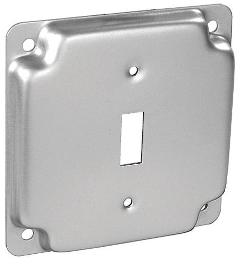 G1935 - G1935 - Square 1/2" Raised Toggle Switch Industrial Surface Cover, 4", 50 Pak