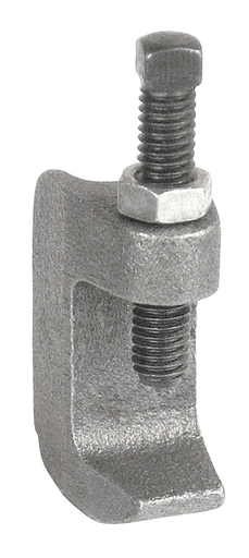 Product image for Garvin MFC-3816 3/8-16 w/ 1-1/4" Jaw Opening Reversible Beam Clamp, Malleable Iron