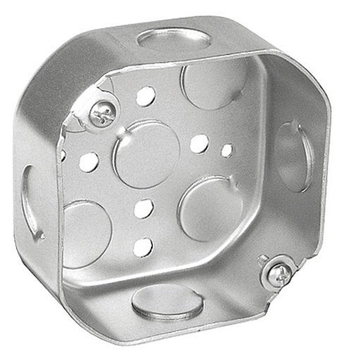 54151-1/2 - 54151-1/2 - Octagon Box 1-1/2" Deep 1/2" KOs, 4", 50 Pak