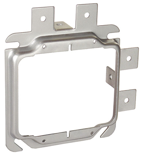 SLR-258 - Four Square Raised 2-Gang Prefab Box Mount Ring, 5/8" Drywall, 50 Pak