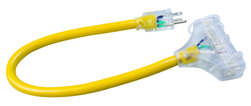 3482SW8802 - CORD, TRI-SOURCE 12/3 2' SEOW YELLOW