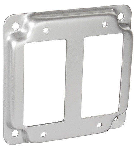 G1950 - G1950 - Square 1/2" Raised Two GFCI Receptacle Surface Cover, 4", 50 Pak
