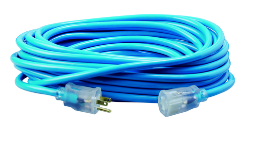 2578SW000H - Southwire 2578SW000H 12/3 Heavy-Duty 15-Amp SJTW High Visibility General Purpose Extension Cord with Lighted End, 50