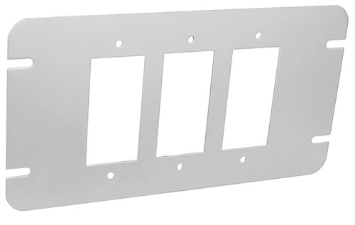 Product image for Garvin GBGFI-3 Decorative/GFCI 3-Gang Multi-Gang Box Cover