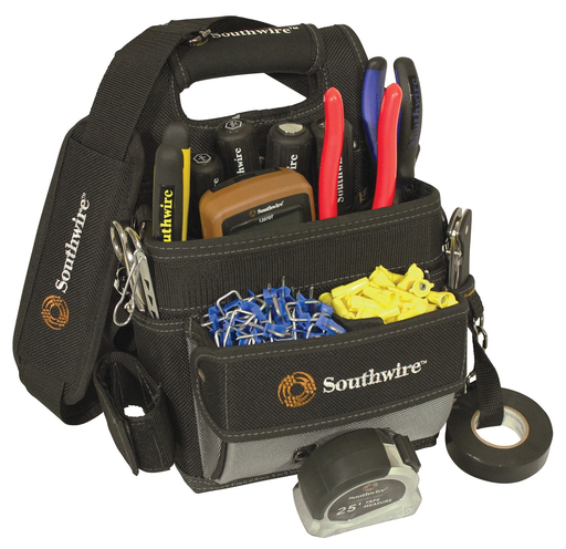 Product image for Southwire BAGESP Electrician's Shoulder Pouch Tool Bag