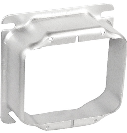 52C21 - 52C21 - Four Square Two Gang Device Ring 1-1/4" Raised, 25 Pak