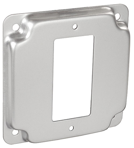 G1947 - Square 1/2" Raised GFCI Receptacle Surface Cover, 4", 50 Pak