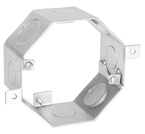 Product image for Garvin OCR-200 Octagon Concrete Box, 2" Deep, (4) 1/2" & (4) 3/4" Side Knockouts