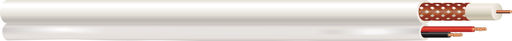 Product image for Tappan Wire & Cable Inc 57576301 18 AWG 2-Conductor 0.24 Inch 1000 Foot 300 Volt Copper Clad Steel/PVC Type RG59 Coaxial Cable