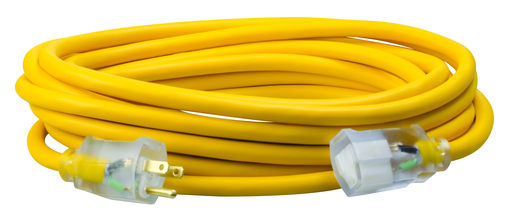 1687SW0002 - 12/3 Heavy-Duty 15-Amp SJEOOW Cold Weather Cord, 25-Feet