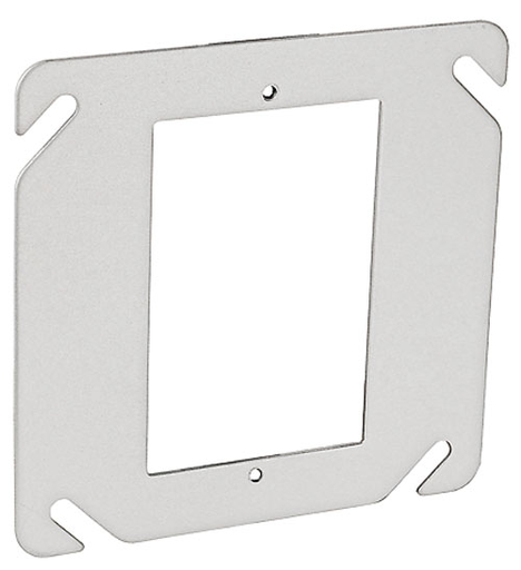 52C62A - 52C62A - Four Square One Gang Device Ring Flat, 50 Pak