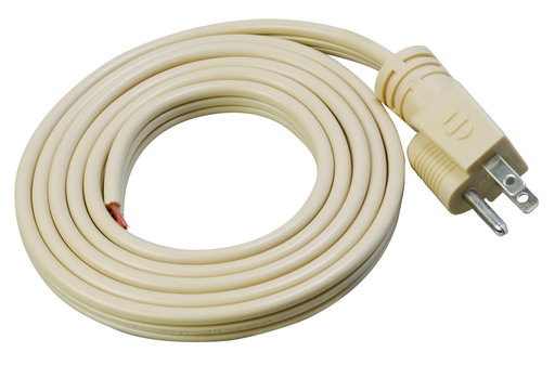 Product image for Southwire 9746SW8823 6ft 14/3 SPT-3 Straight Indoor Replacement Flat Power Supply Cord, 15A, 125V, Beige