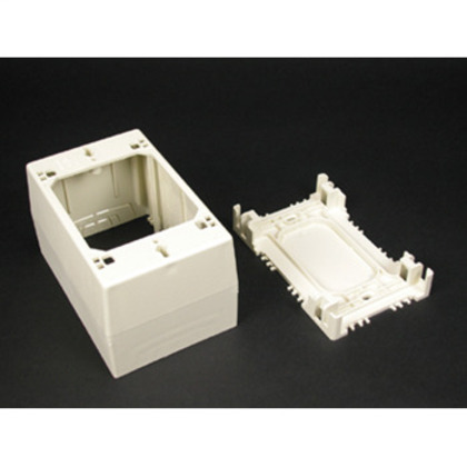 Product image for Wiremold 2344 Non-Metallic Ivory Extra Deep Device Box