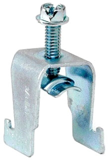 Product image for B-Line B1506S 3/8" EMT Conduit/Cable Clamp w/Saddle, 1-Piece Design, Pre-Galvanized