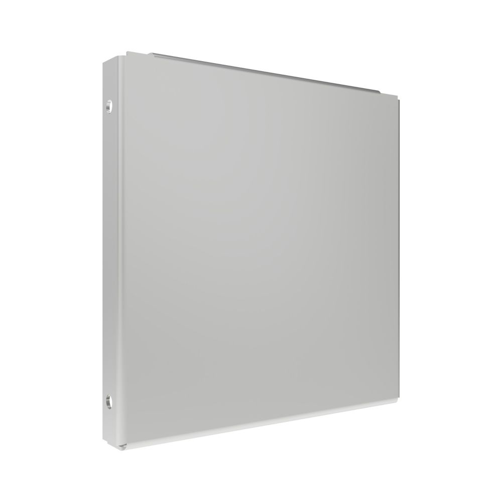 Product image for B-Line 66-E-NK Wireway End, No knockout, NEMA 1, Steel, ANSI 61 gray painted finish, 6" X 6"
