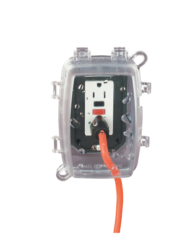 Product image for Intermatic WP1150C 1-Gang Receptacle In-Use Cover, Horizontal / Vertical, 4-3/4" Deep - Clear