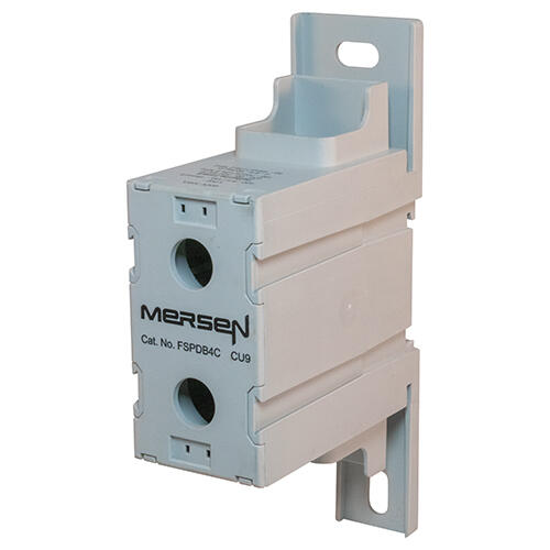 Product image for Mersen FSPDB4C 335amp 600VAC Finger-Safe Power Distribution Block (Copper Connector)