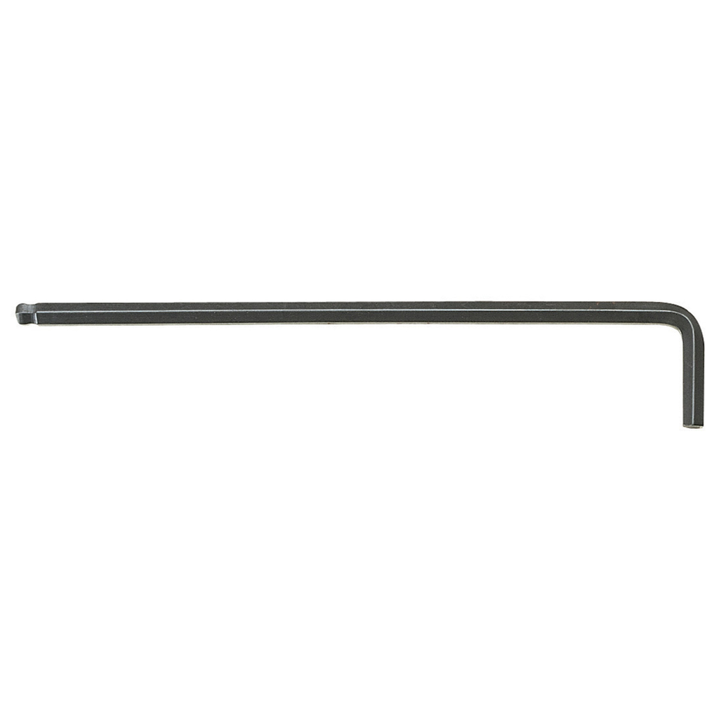 Product image for Klein Tools BL12 3/16 Inch Hex Alloy Steel L-Style Long Arm Ball End Hex Wrench Key