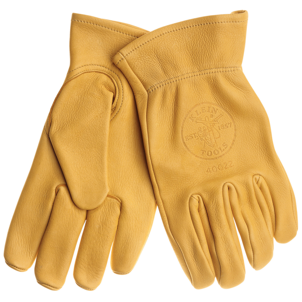 Product image for Klein 40022 Cowhide Work Gloves, Large