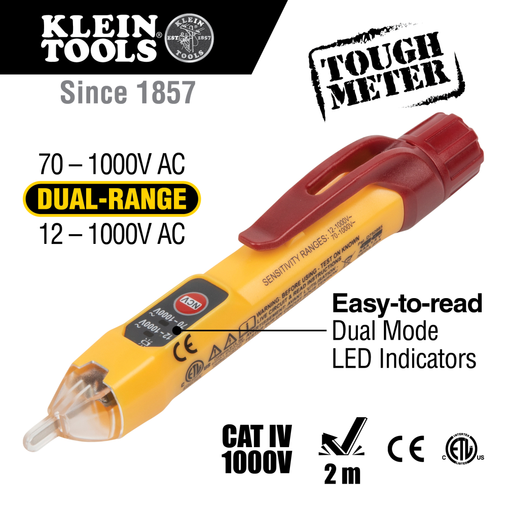 Mayer-DDS-Dual Range Non-Contact Voltage Tester 12 to 1000V AC-2
