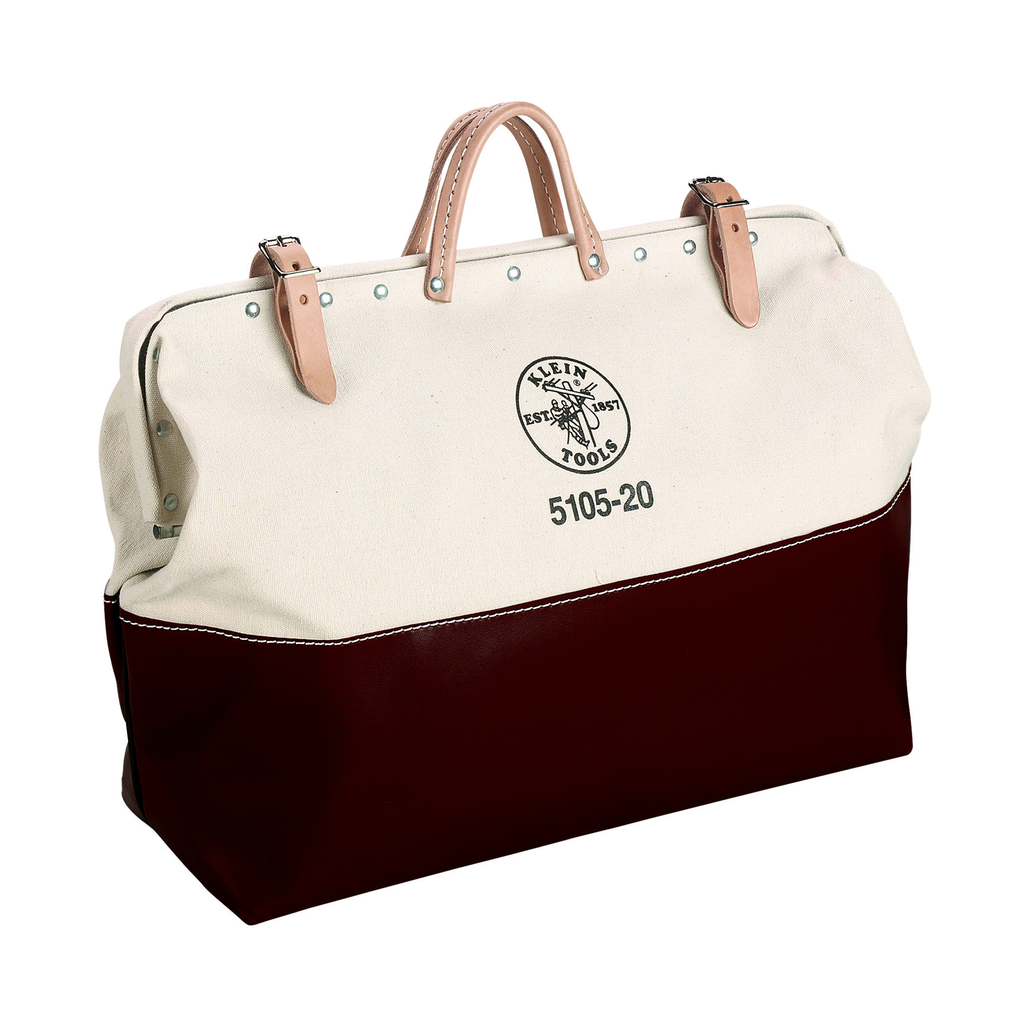 Product image for Klein 5105-20 High-Bottom Canvas Tool Bag, 20"