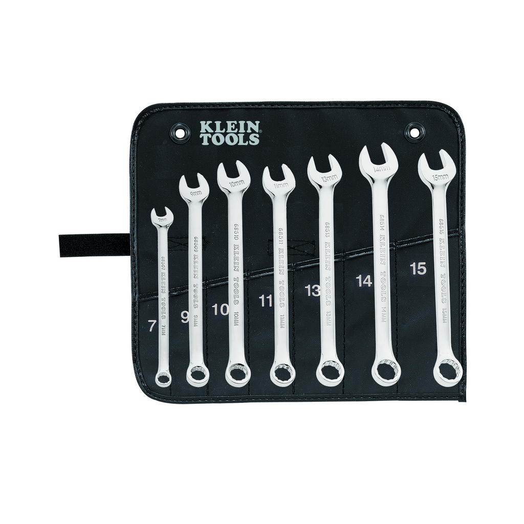 Product image for Klein 68500 Combination Wrench Set, Metric, 7-Piece