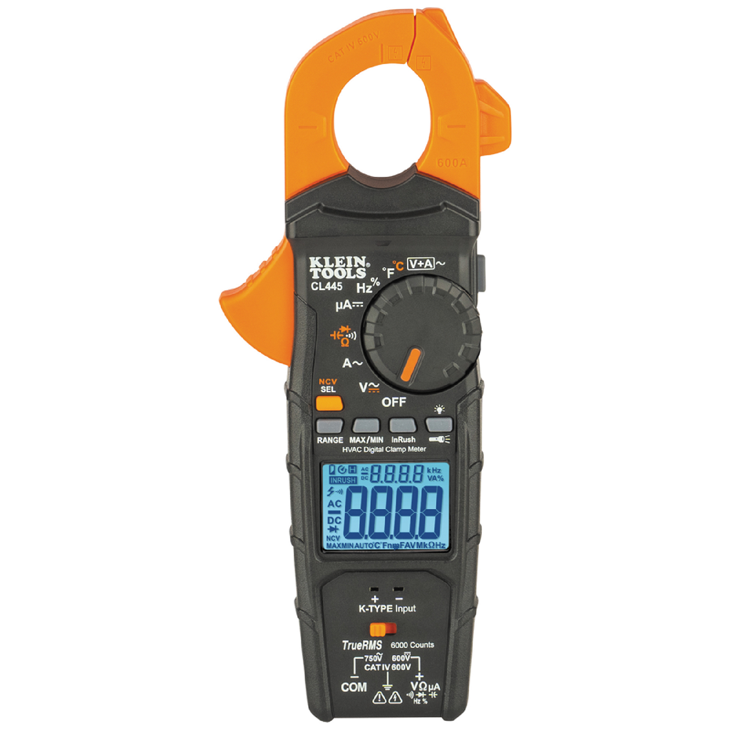 Product image for KLEIN CL445 HVAC Clamp Meter