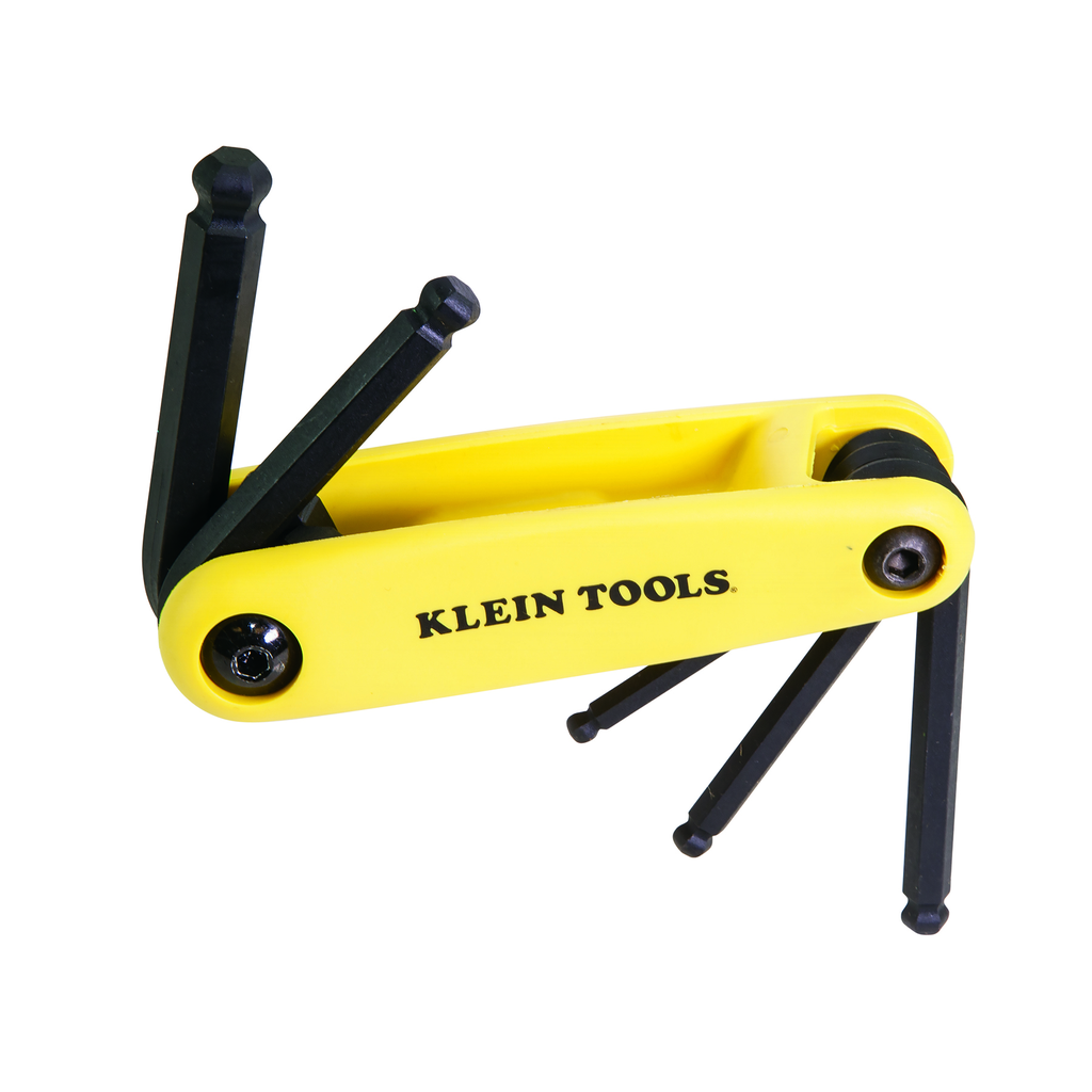 Product image for Klein 70571 Grip-It® Ball End Hex Set, 5-Key, SAE Sizes