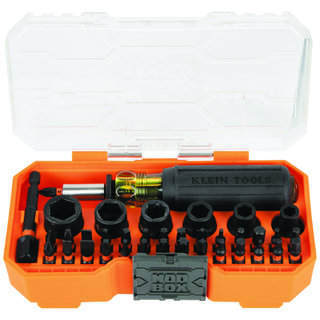 Product image for Klein 33805 KNECT™ ProFlex Impact Screwdriver Bit & Socket Set, 39pc