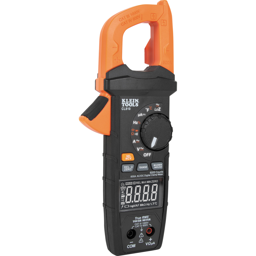 Product image for KLEIN CL810 600A Clamp Meter with W