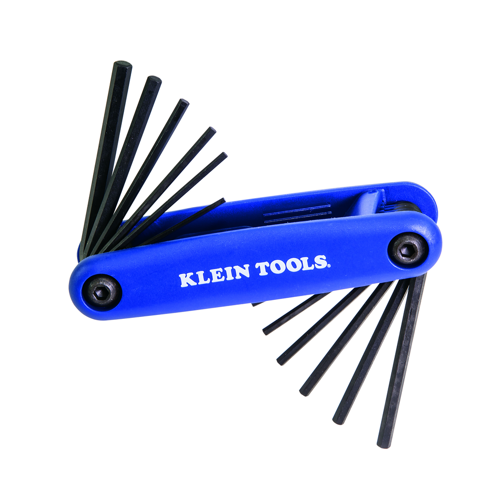 Product image for Klein 70573 Grip-It® Hex Key Set, 12-Key, SAE/Metric Sizes