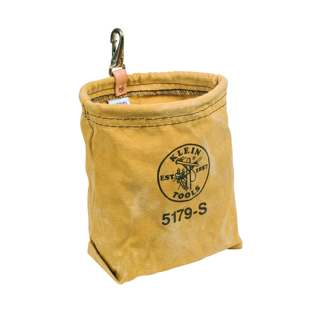 Product image for Klein 5179S Tool Pouch, Water-Repellent Bag with Snap Clip, 7.5 x 7 x 3.5"