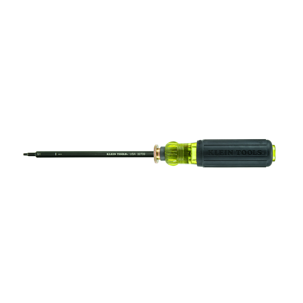Product image for Klein 32708 Adjustable Screwdriver, #1 and #2 Square