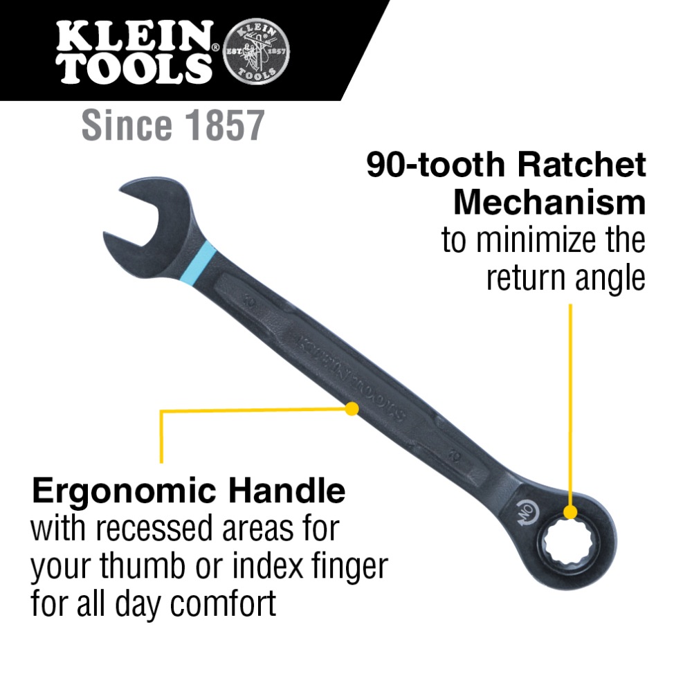 Product image for KLEIN 69408MG Metric Ratcheting Wre