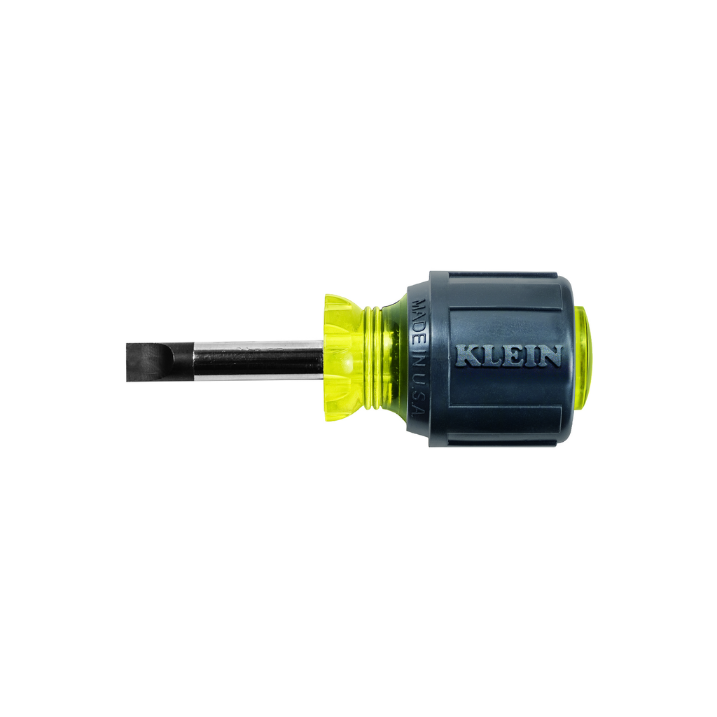 Product image for Klein 600-1 1/4" Keystone-Tip Screwdriver - 1-1/2" Heavy-Duty Round-Shank