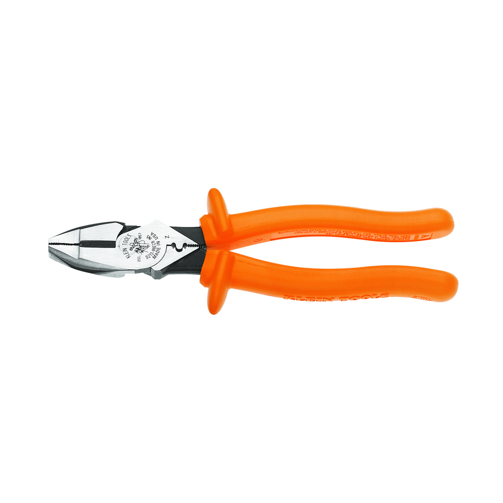 Product image for Klein D213-9NE-CR-INS Cutting Crimping Pliers, Insulated, 9"
