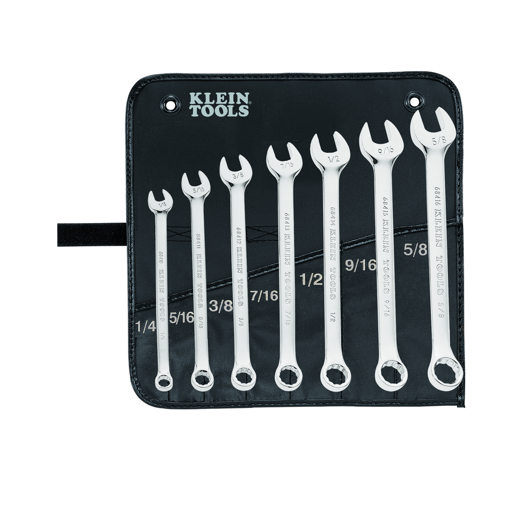 Product image for Klein Tools 68400 7-Piece Combination Wrench Set