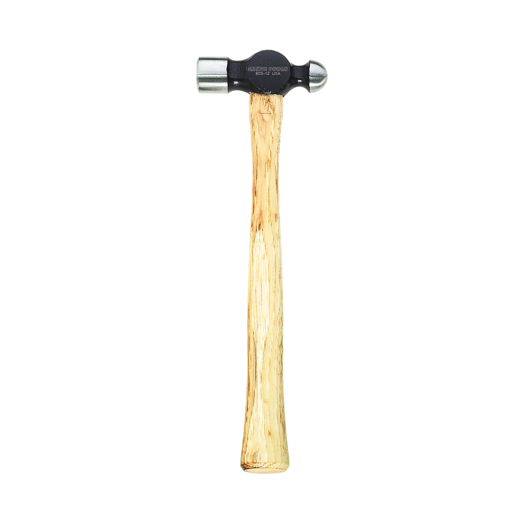 Product image for Klein 803-16 16oz Ball Peen Hammer, Hickory Handle, 13-1/2"