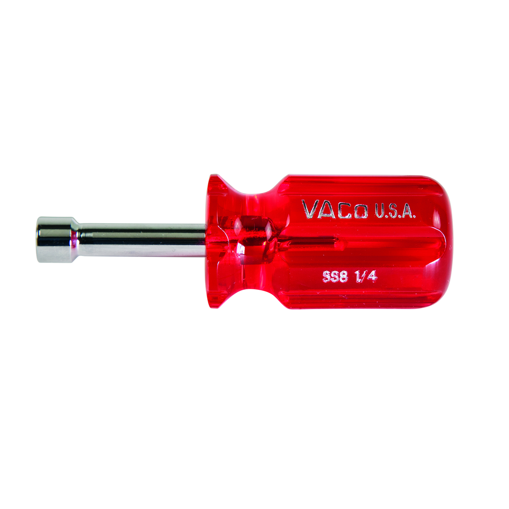 Product image for Klein Tools SS8 1-1/2 Inch Shank 1/4 Inch Stubby Nut Driver